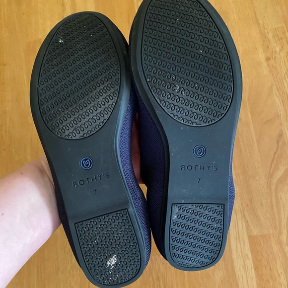 Like New Navy Blue Rothy’s Flats - Picture 2 of 4
